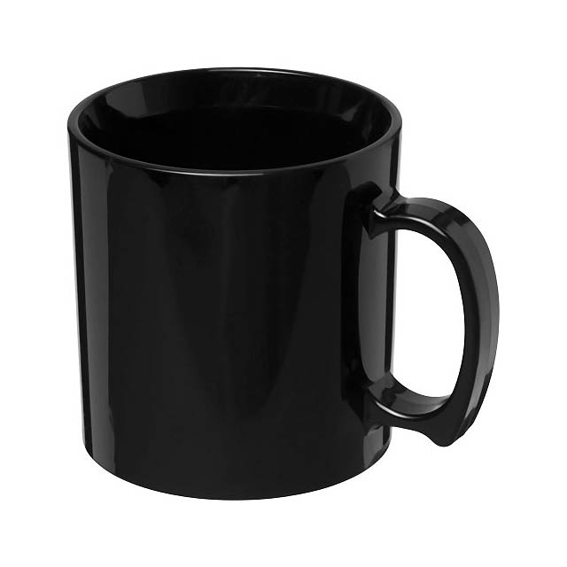 Standard 300 ml plastic mug - black
