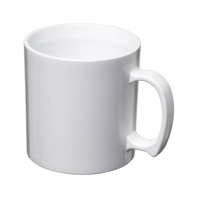 Standard 300 ml plastic mug - white