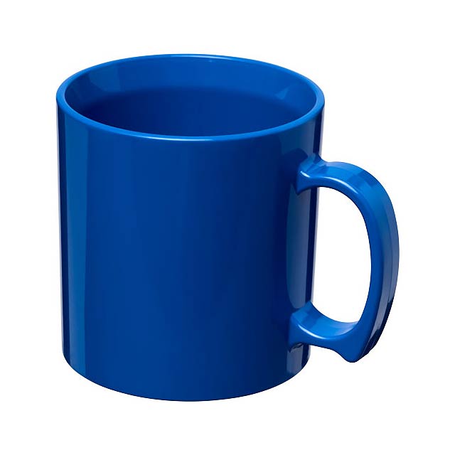 Standard 300 ml plastic mug - blue