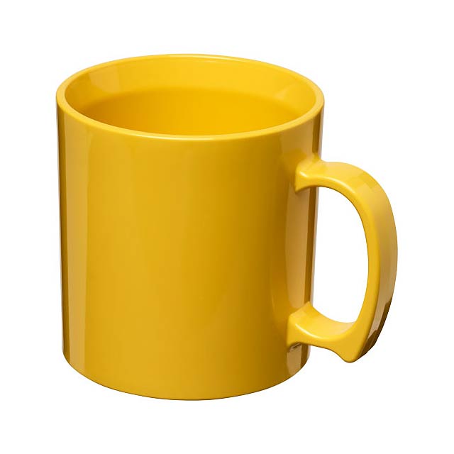 Standard 300 ml plastic mug - yellow
