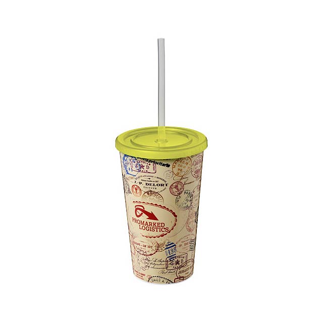 Brite-Americano® 350 ml double-walled stadium cup - lime