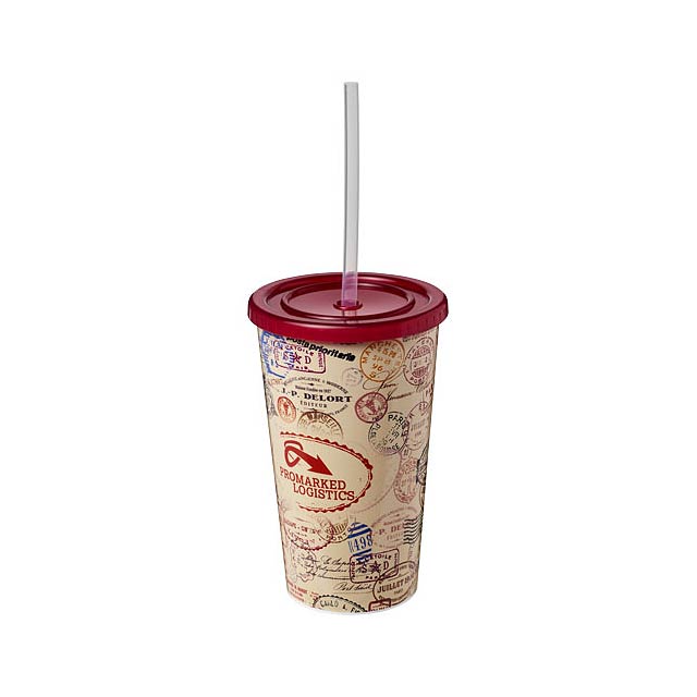 Brite-Americano® 350 ml doppelwandiger Stadium Becher - Fuchsie