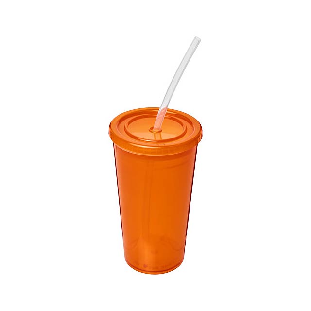 Dvouplášťový kelímek Stadium 350 ml - oranžová
