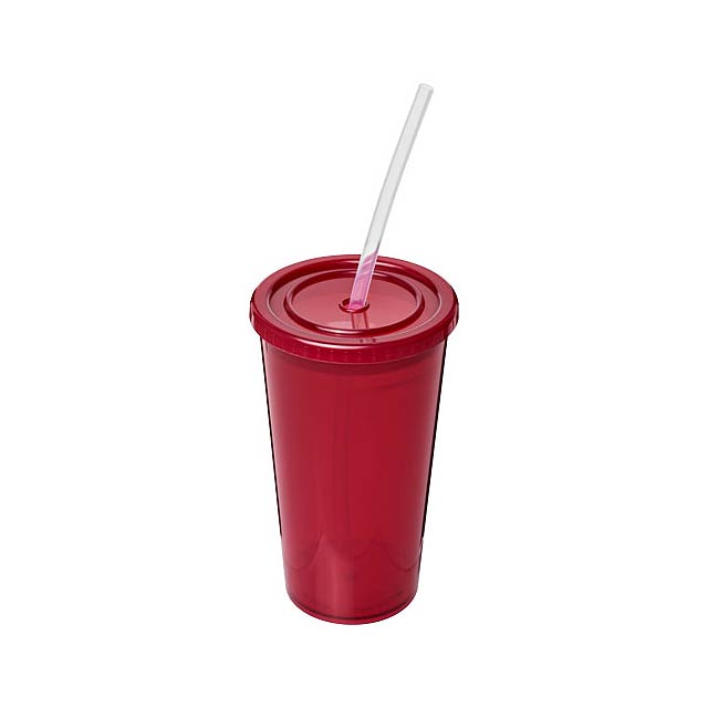 Stadion 350 ml doppelwandiger Becher - Fuchsie