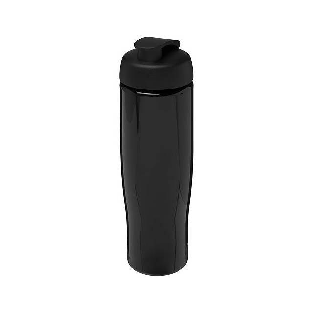 H2O Active® Tempo 700 ml Sportflasche mit Klappdeckel - schwarz