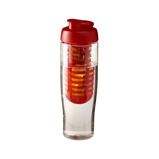 H2O Active® Tempo 700 ml Sportflasche mit Klappdeckel und Infusor - Transparente