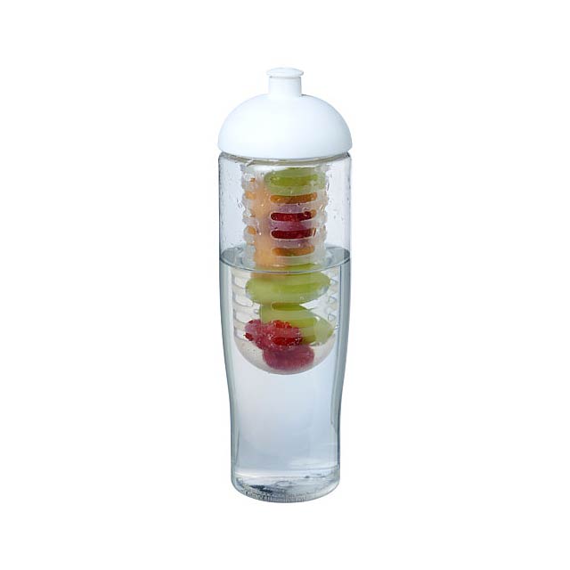 H2O Active® Tempo 700 ml dome lid sport bottle & infuser - transparent