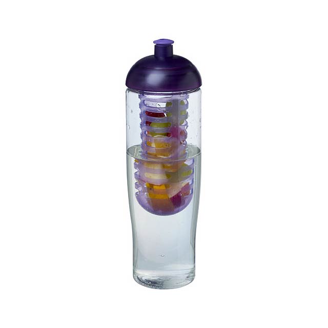 Sportovní láhev s infuzéremakupolovitým víčkem H2O Tempo® 700 ml - transparentní