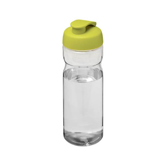 Sportovní láhev s vyklápěcím víčkem H2O Base® 650 ml - transparentná