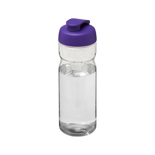 Sportovní láhev s vyklápěcím víčkem H2O Base® 650 ml - transparentní