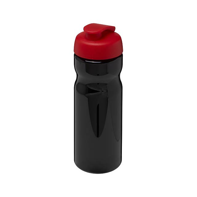 H2O Active® Base 650 ml Sportflasche mit Klappdeckel - schwarz