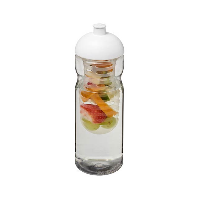 Sportovní láhev s infuzérema kupolovitým
víčkem H2O Base® 65 - transparentná