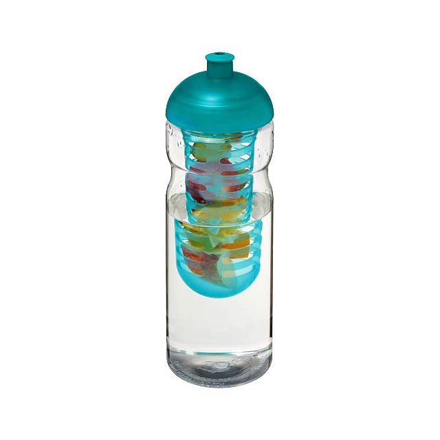 H2O Active® Base 650 ml Sportflasche mit Stülpdeckel und Infusor - Transparente