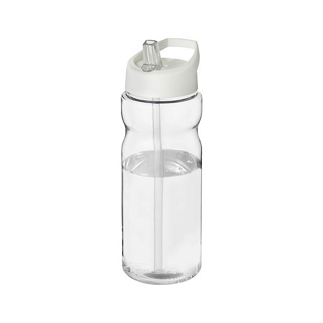 Sportovní láhev s víčkem s hubičkou H2O Base® 650 ml - transparentná