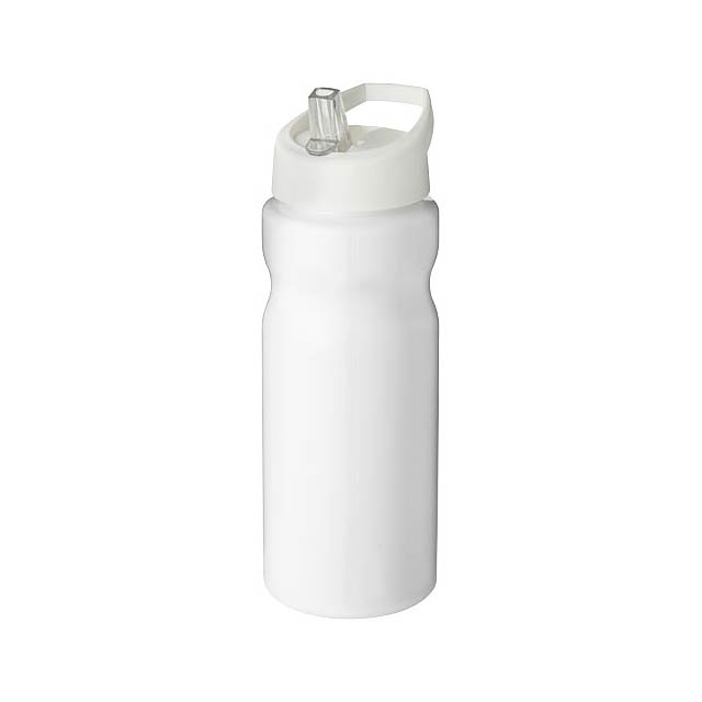 Sportovní láhev s víčkem s hubičkou H2O Base® 650 ml - biela