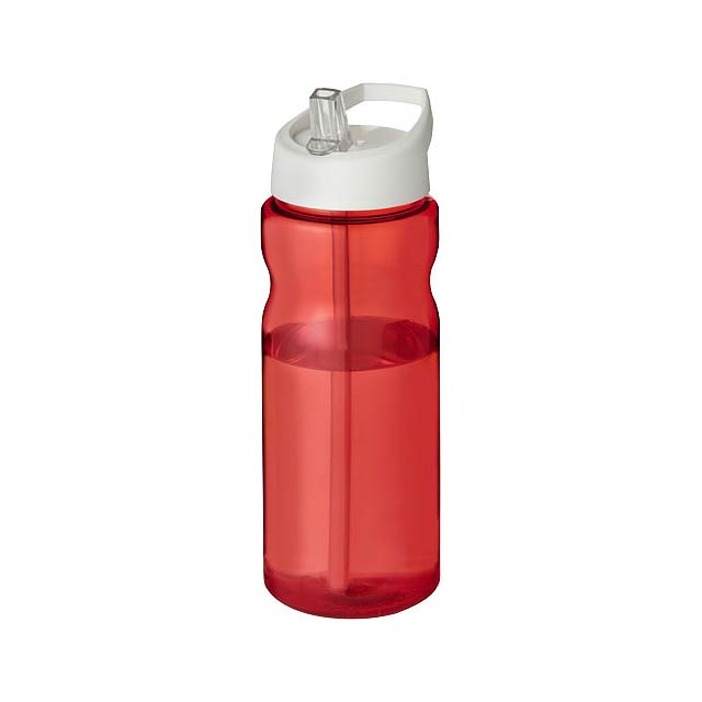 H2O Active® Base 650 ml spout lid sport bottle - transparent red