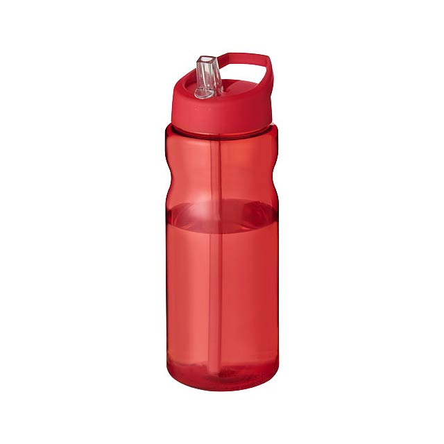 H2O Active® Base 650 ml spout lid sport bottle - transparent red