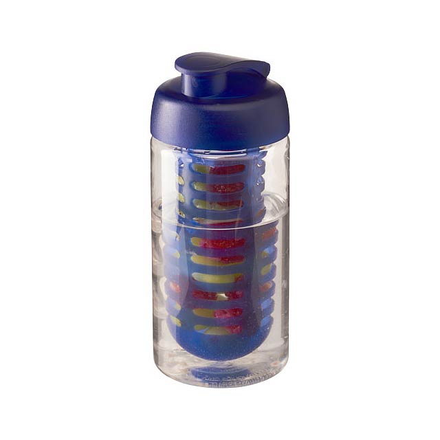 H2O Active® Bop 500 ml flip lid sport bottle & infuser - transparent