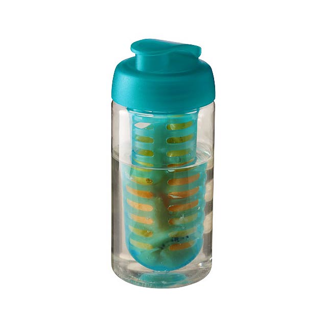 H2O Active® Bop 500 ml flip lid sport bottle & infuser - transparent