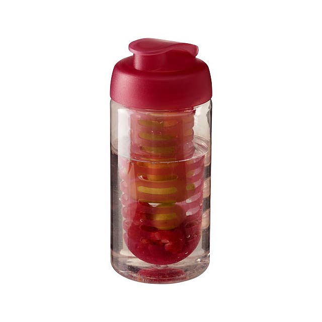 H2O Active® Bop 500 ml flip lid sport bottle & infuser - transparent