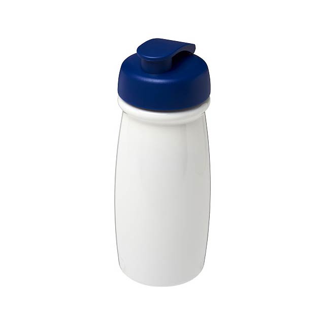H2O Active® Pulse 600 ml Sportflasche mit Klappdeckel - Weiß 