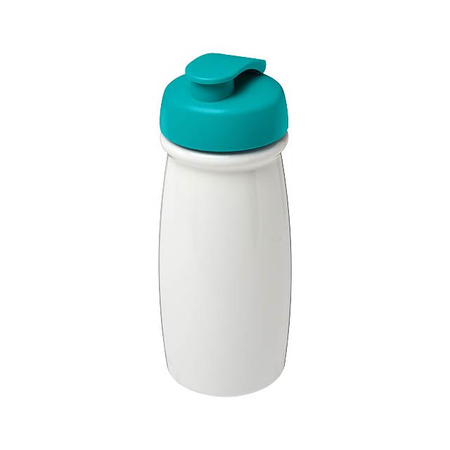 Sportovní láhev s vyklápěcím víčkem H2O Pulse® 600 ml - biela