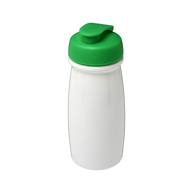 Sportovní láhev s vyklápěcím víčkem H2O Pulse® 600 ml - biela