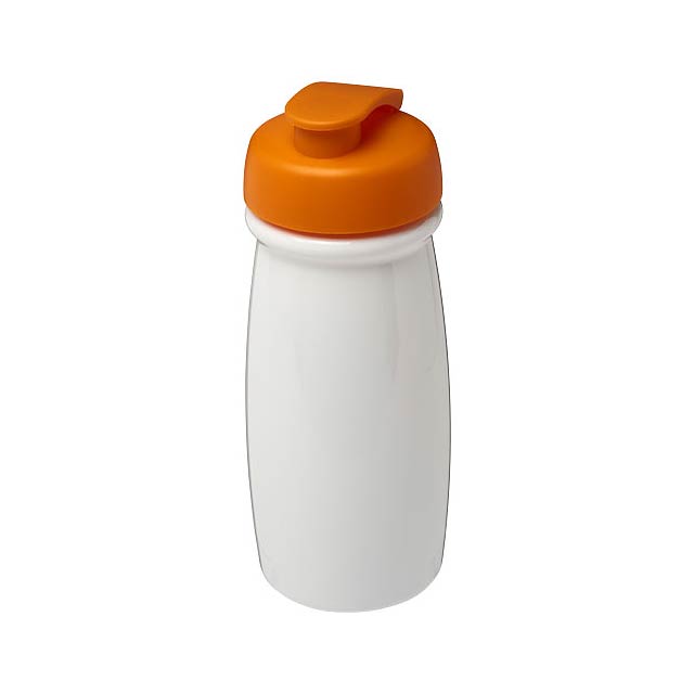 H2O Active® Pulse 600 ml Sportflasche mit Klappdeckel - Weiß 