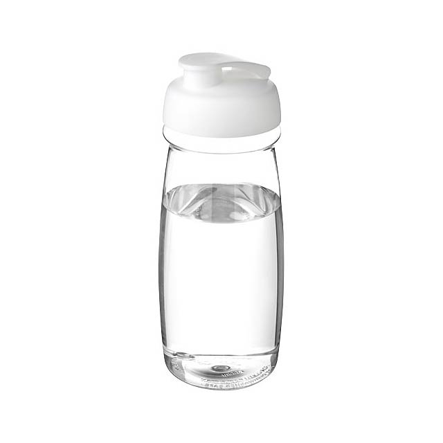 Sportovní láhev s vyklápěcím víčkem H2O Pulse® 600 ml - transparentná
