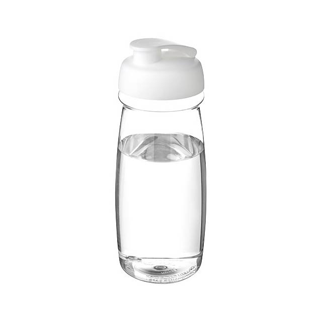 H2O Active® Pulse 600 ml flip lid sport bottle - transparent