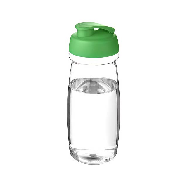H2O Active® Pulse 600 ml flip lid sport bottle - transparent