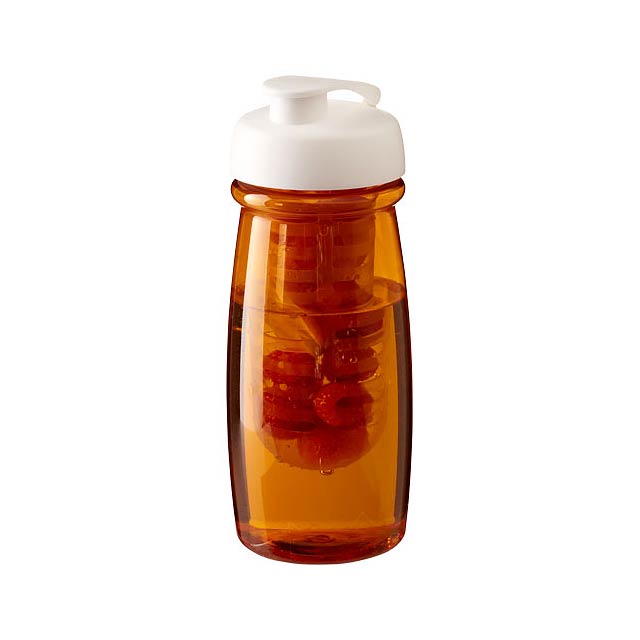 H2O Active® Pulse 600 ml Sportflasche mit Klappdeckel und Infusor - Orange