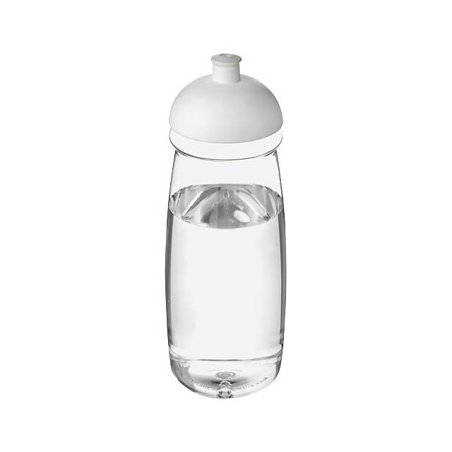 Sportovní láhev s kupolovitým víčkem H2O Pulse® 600 ml - transparentná