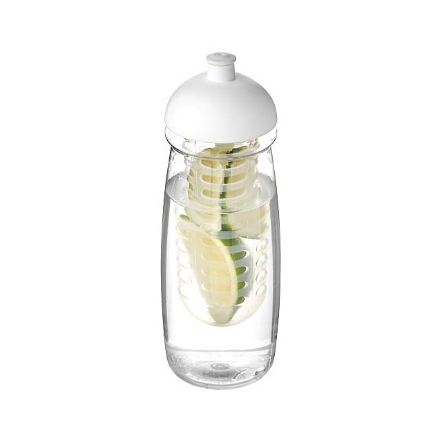 H2O Active® Pulse 600 ml Sportflasche mit Stülpdeckel und Infusor - Transparente