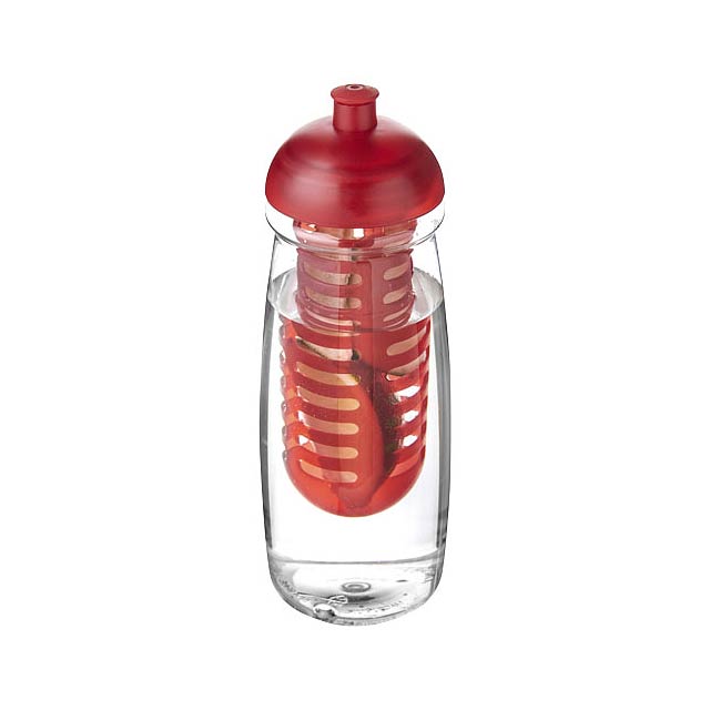 H2O Active® Pulse 600 ml dome lid sport bottle & infuser - transparent