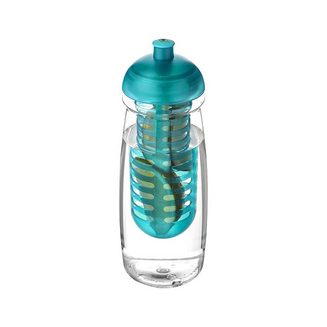 H2O Active® Pulse 600 ml dome lid sport bottle & infuser - transparent