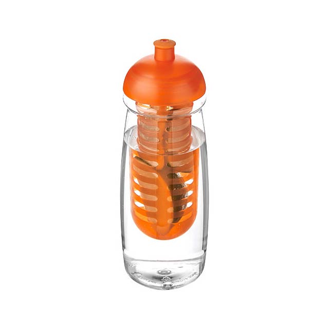 H2O Active® Pulse 600 ml dome lid sport bottle & infuser - transparent