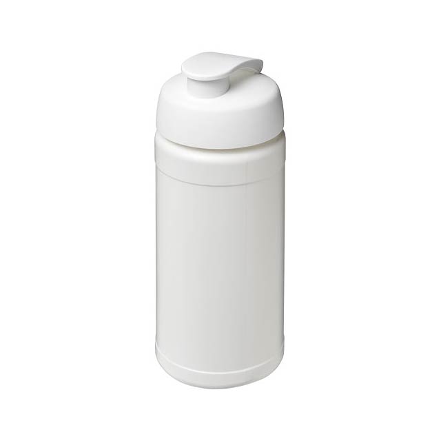 Baseline® Plus 500 ml Sportflasche mit Klappdeckel - Weiß 