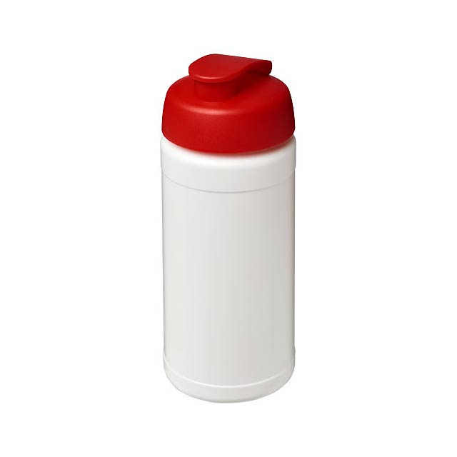 Baseline® Plus 500 ml Sportflasche mit Klappdeckel - Weiß 