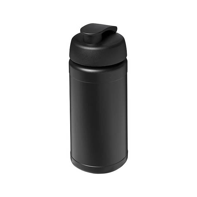 Baseline® Plus 500 ml Sportflasche mit Klappdeckel - schwarz