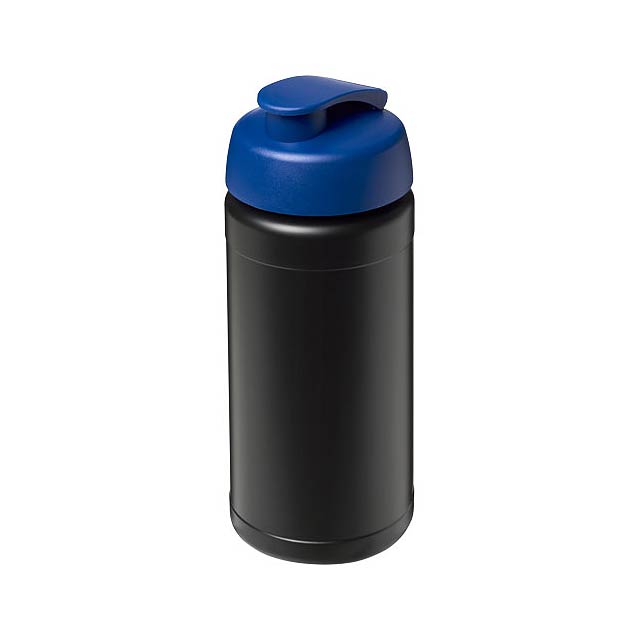 Baseline® Plus 500 ml Sportflasche mit Klappdeckel - schwarz