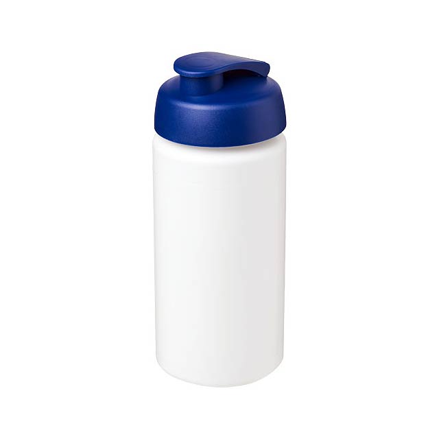 Baseline® Plus grip 500 ml flip lid sport bottle - white