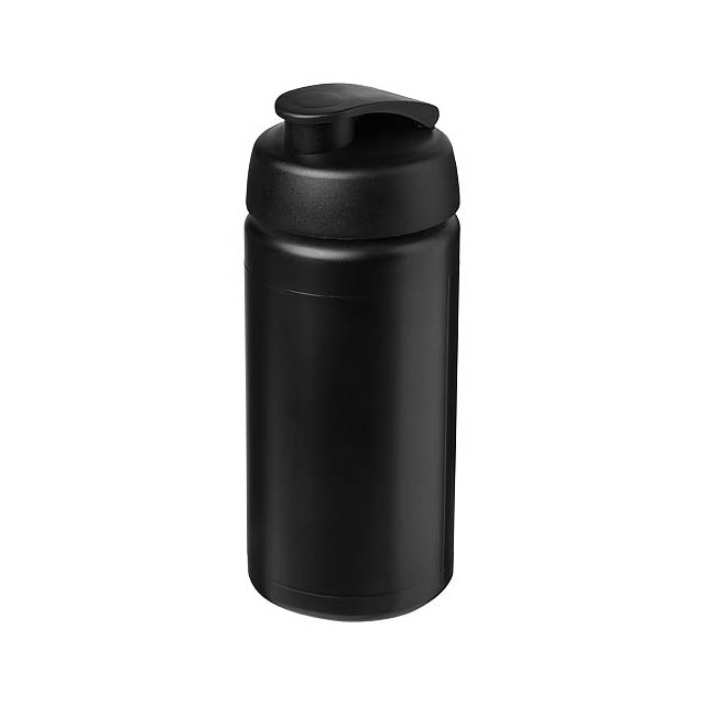 Baseline® Plus grip 500 ml flip lid sport bottle - black