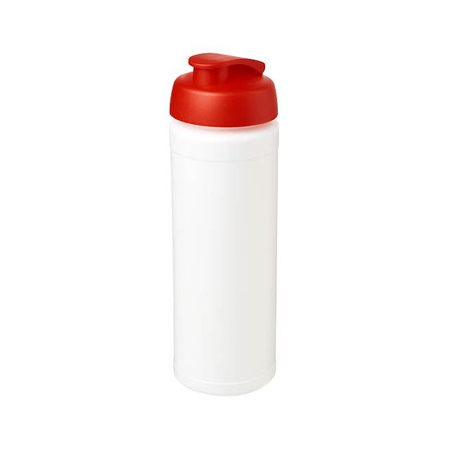 Baseline® Plus grip 750 ml Sportflasche mit Klappdeckel - Weiß 