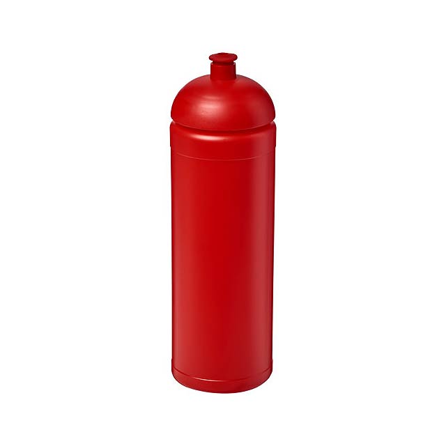 Sportovní láhev s kupolovitým víčkem Baseline® Plus grip 750 - transparentná červená