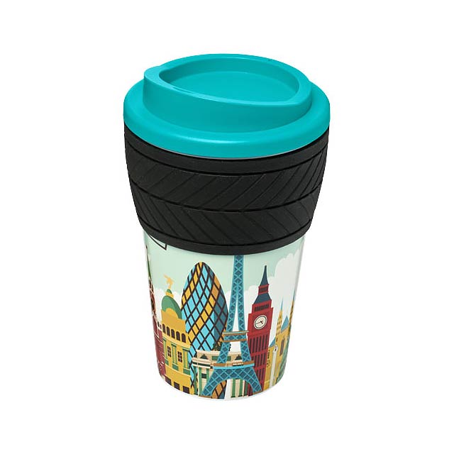 Brite-Americano® tyre 350 ml insulated tumbler - turquoise