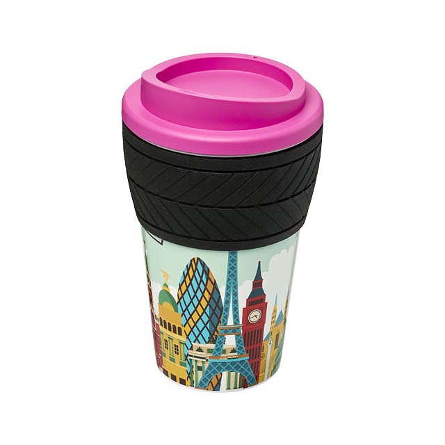 Brite-Americano® tyre 350 ml insulated tumbler - fuchsia