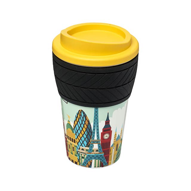 Brite-Americano® tyre 350 ml insulated tumbler - yellow