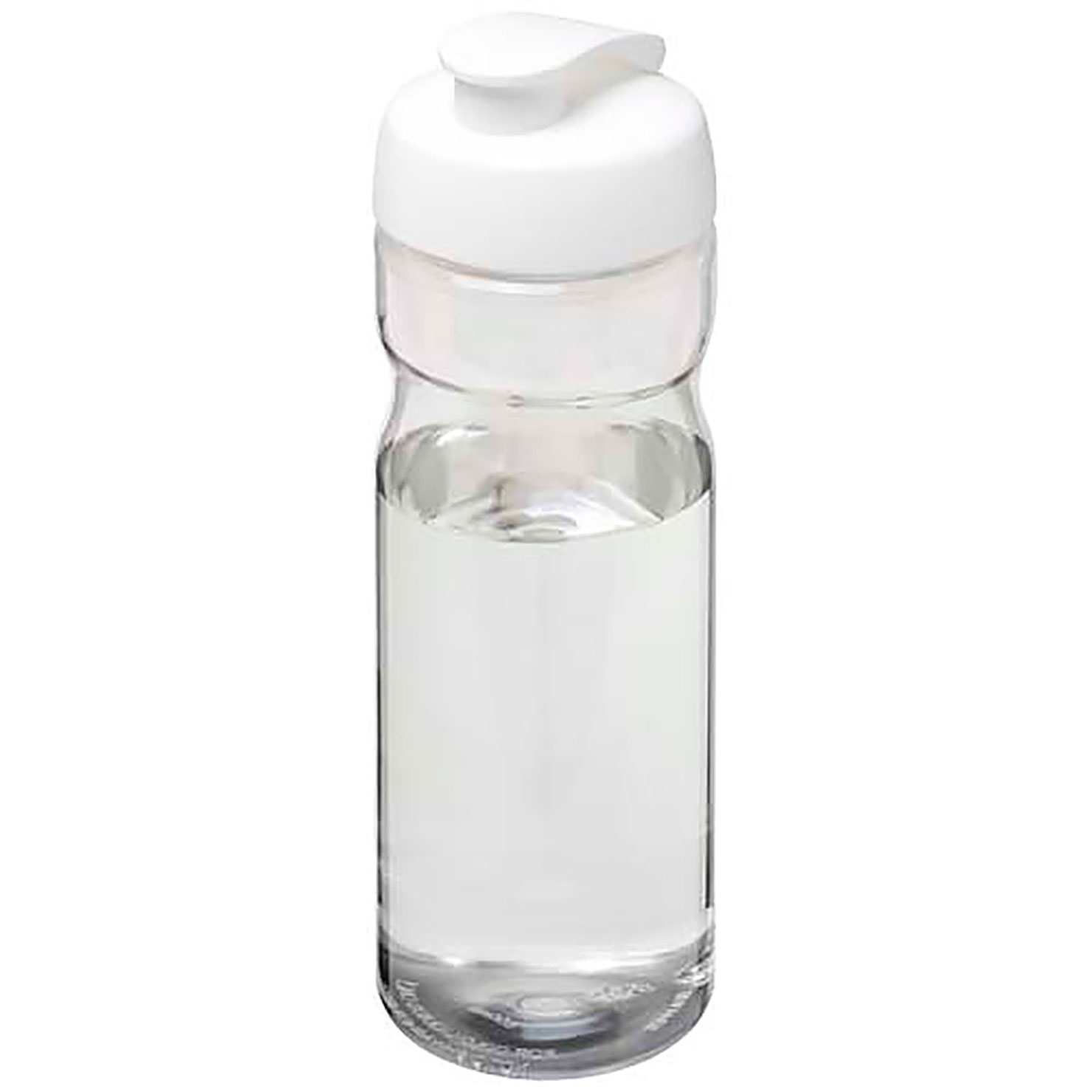 H2O Active® Eco Base 650 ml Sportflasche mit Klappdeckel - Weiß 