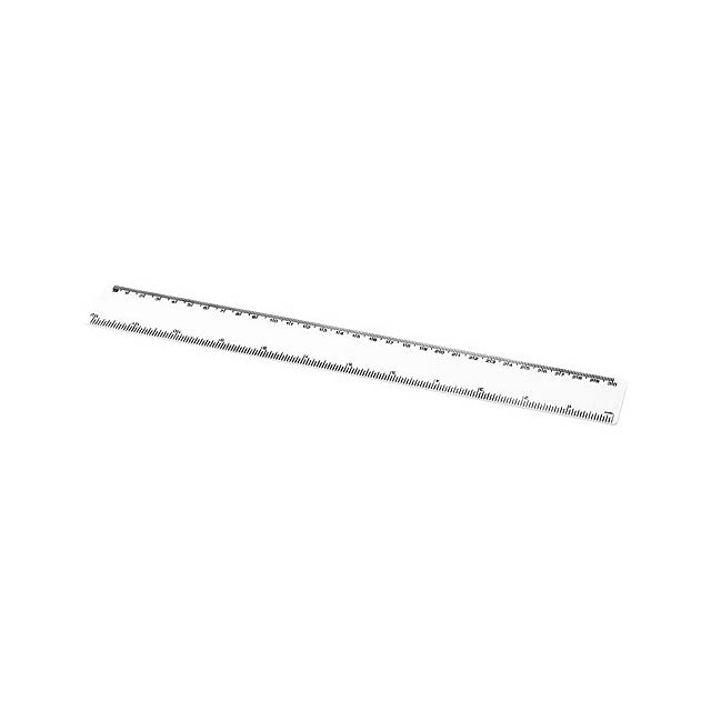 Renzo Pure 30 cm plastic ruler - white